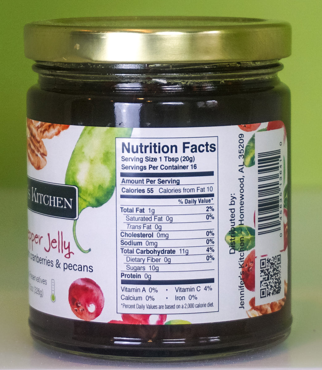 Holiday Pepper Jelly 11 oz From Jennifer's Kitchen