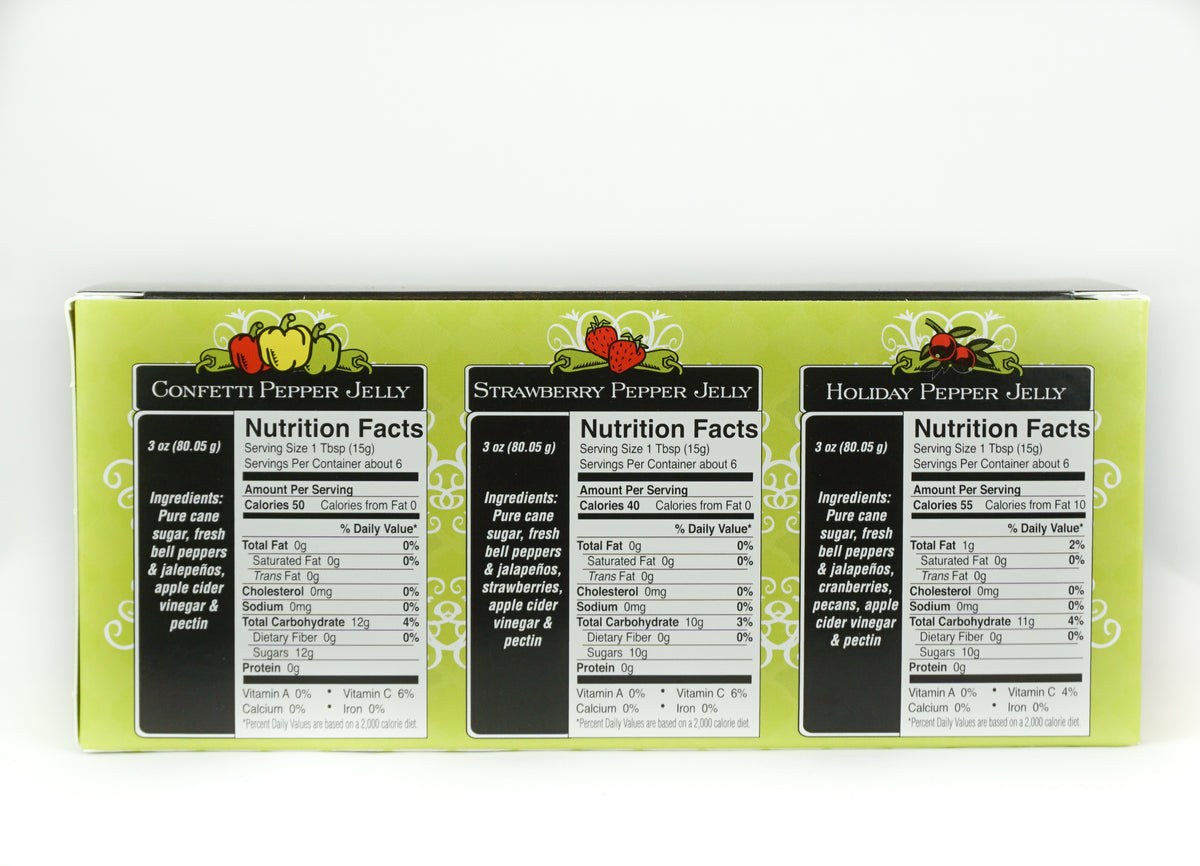 Classic Mini Pepper Jelly Trio From Jennifer's Kitchen