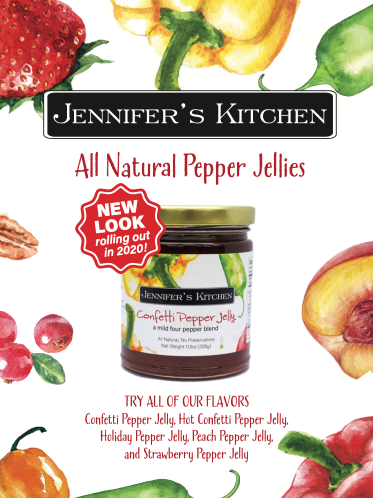 Confetti Pepper Jelly 11 oz From Jennifer's Kitchen Confetti Pepper Jelly 11 oz From Jennifer's Kitchen